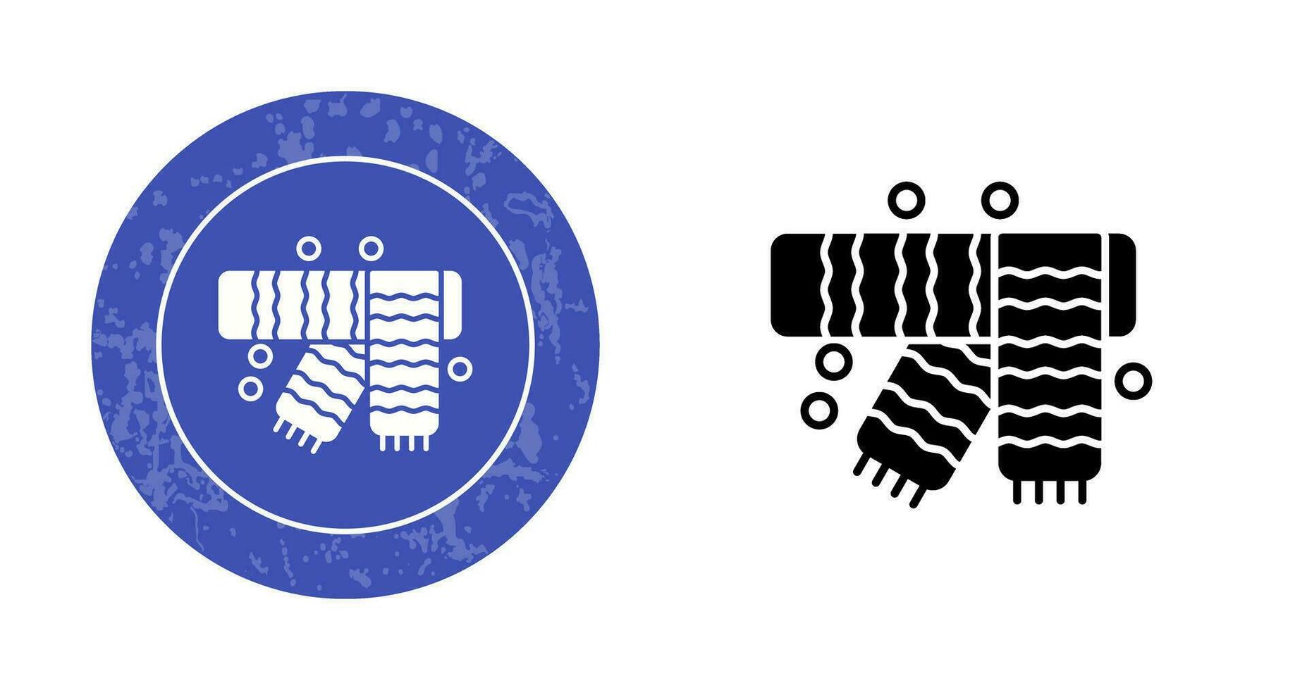Winter Scarf Vector Icon