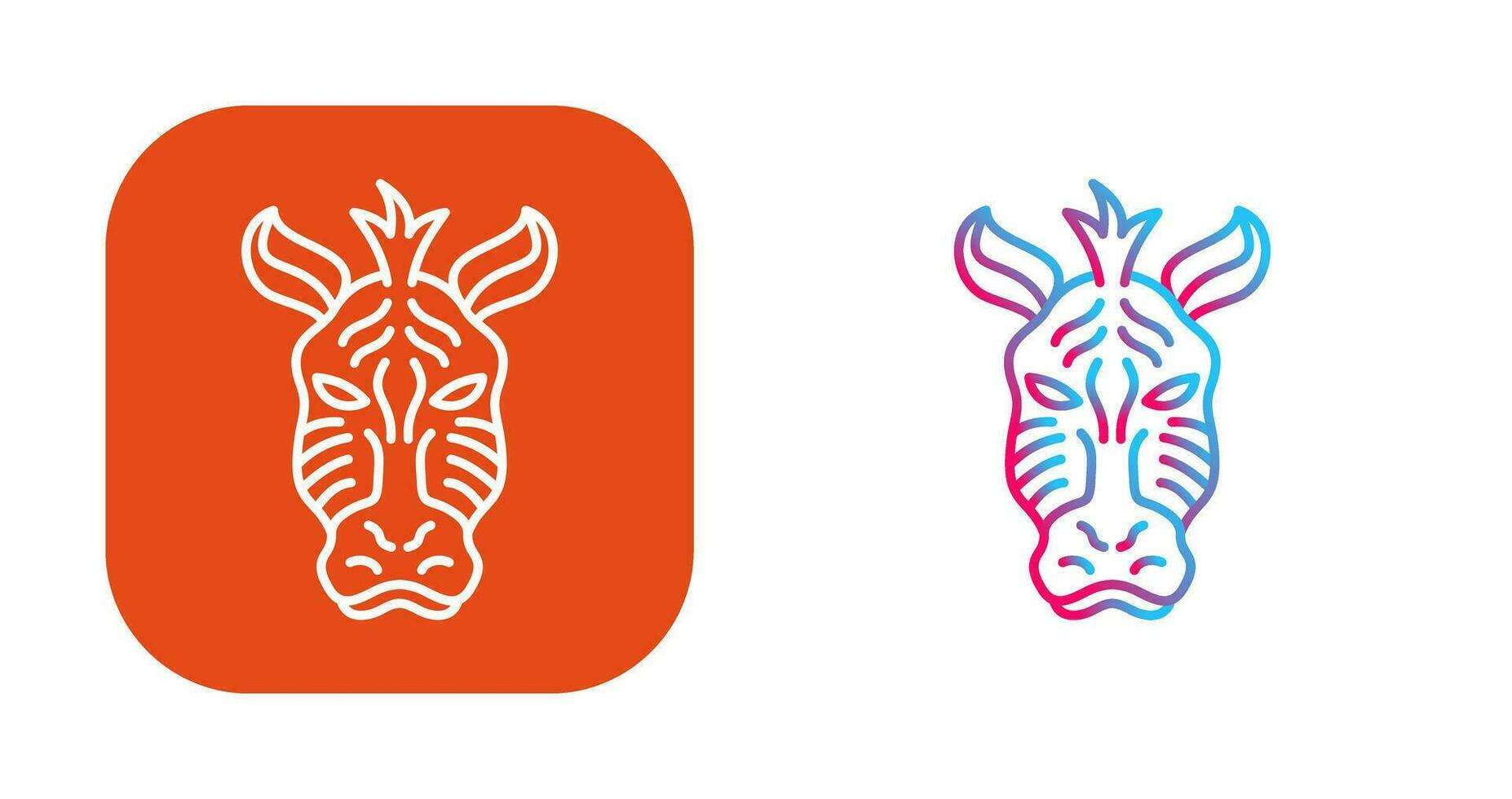 Zebra Vector Icon