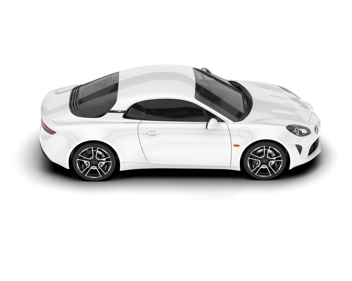 branco esporte carro isolado em transparente fundo. 3d Renderização - ilustração png