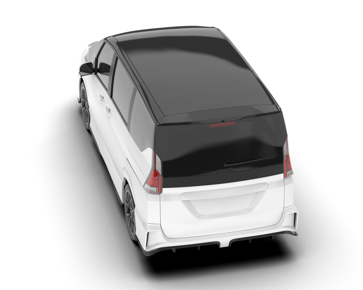 blanc moderne voiture isolé sur transparent Contexte. 3d le rendu - illustration png