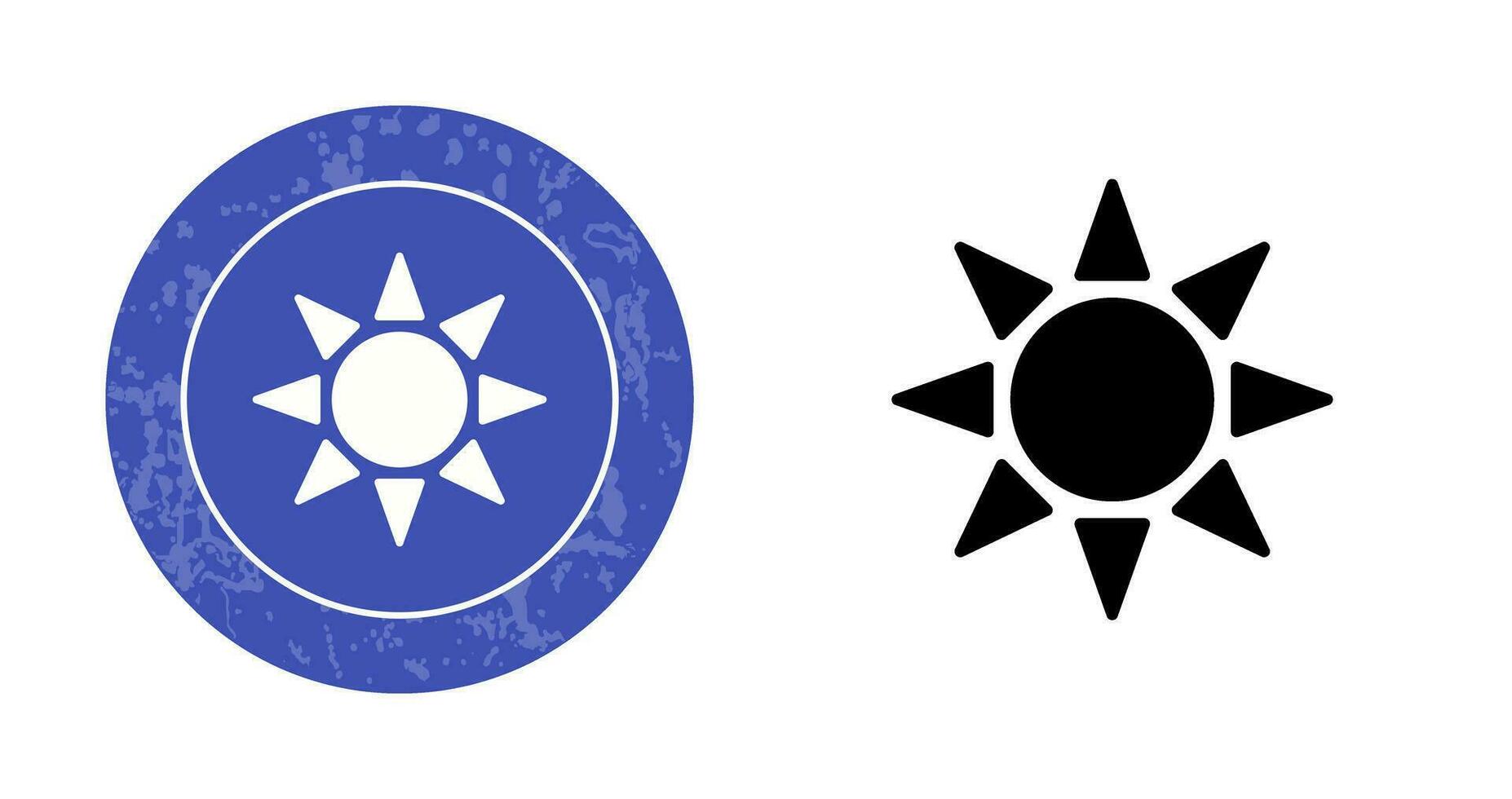 icono de vector de radiación uv