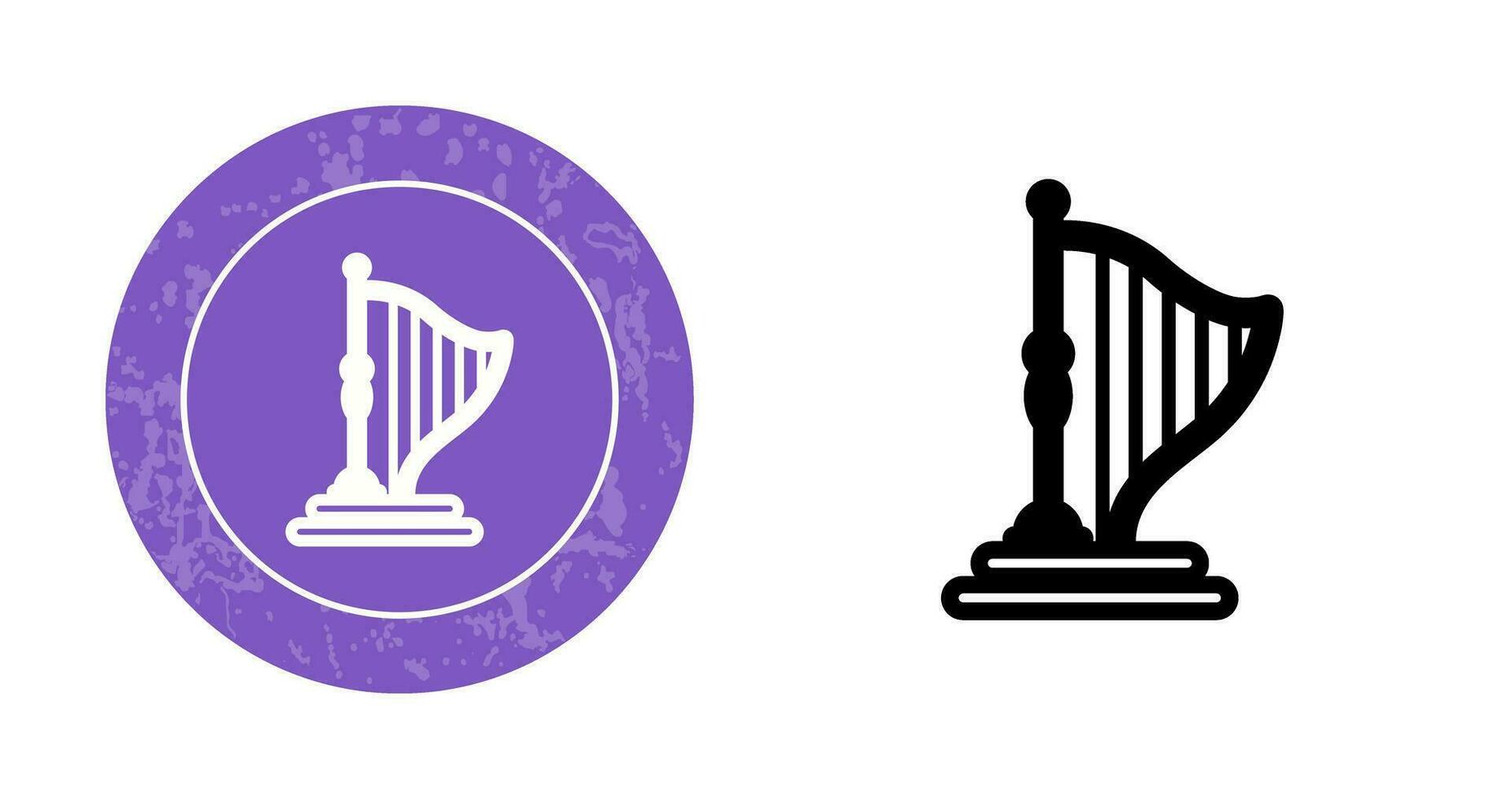 Harp Vector Icon