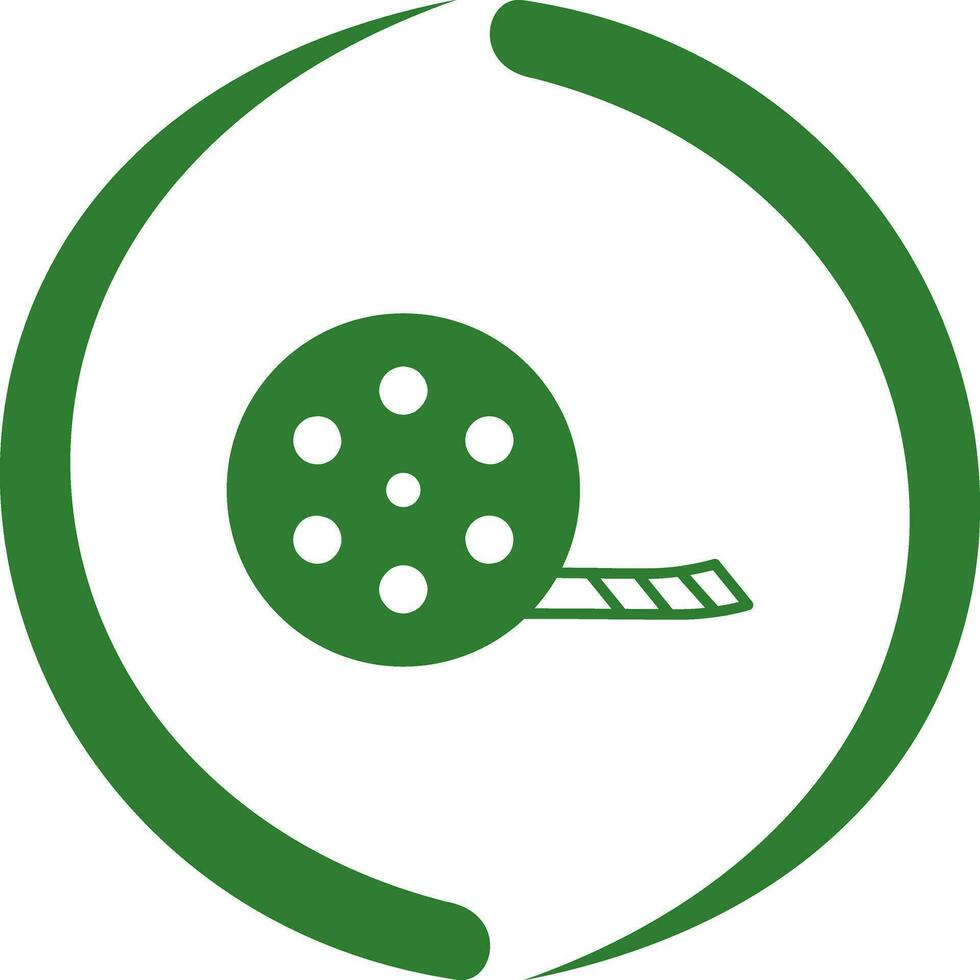 Unique Film Reel Vector Icon