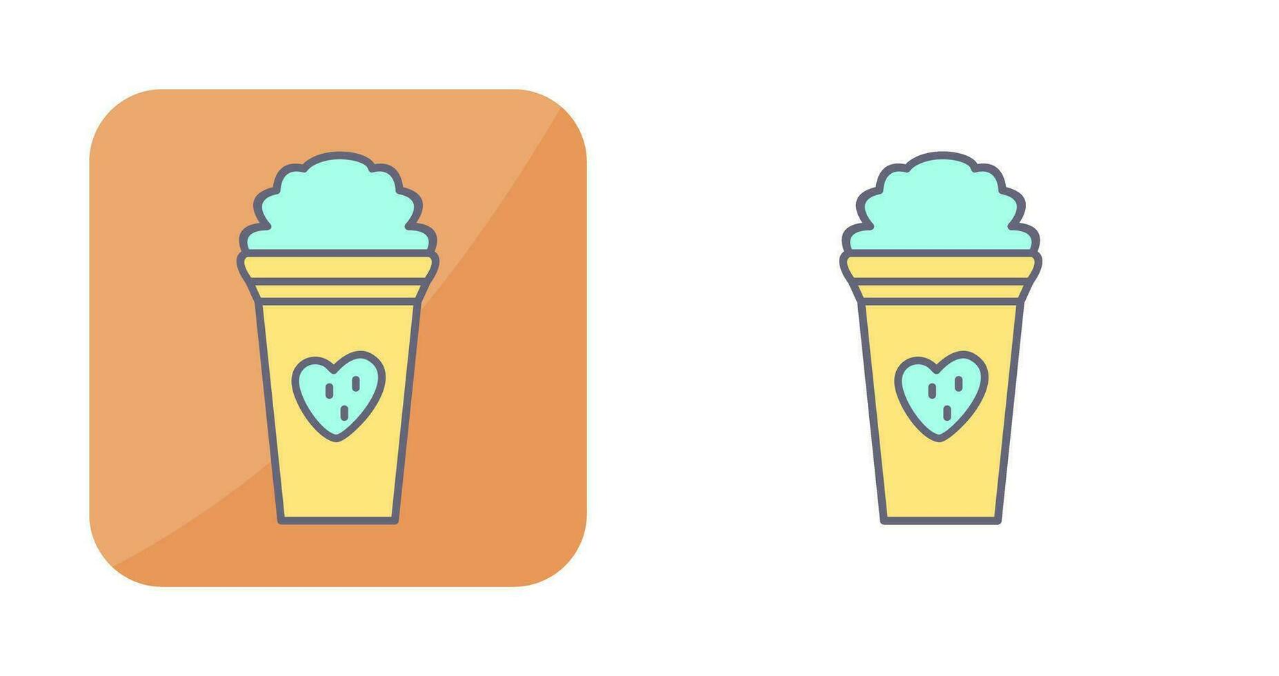 Unique Strawberry Milkshake Vector Icon