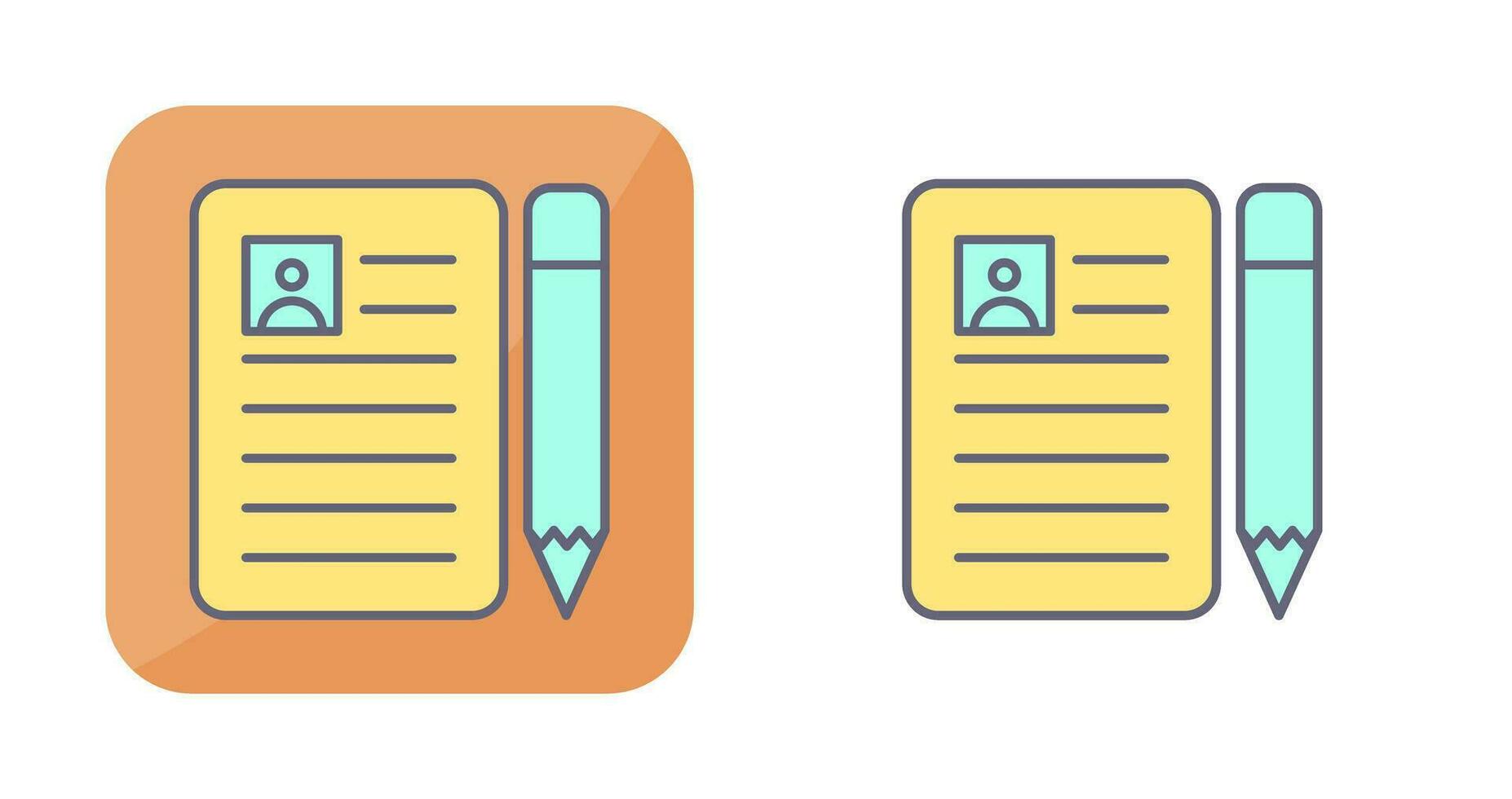CV Vector Icon