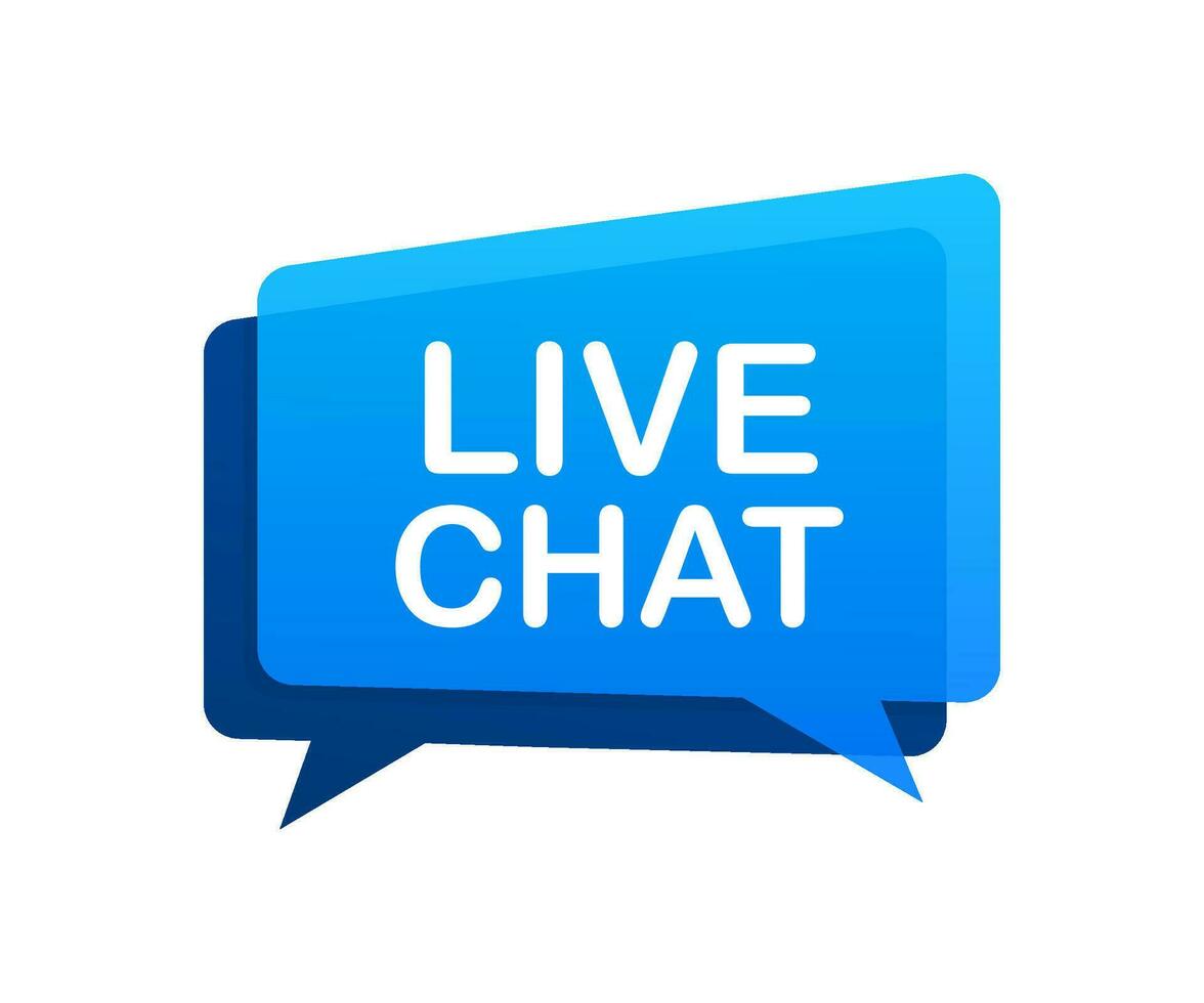 live chat speech bubbles concept. Vector stock illustration