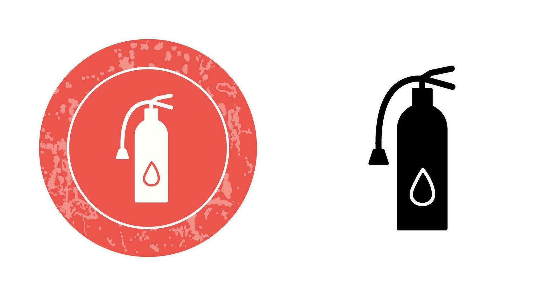 Unique Fire Extinguisher Vector Icon