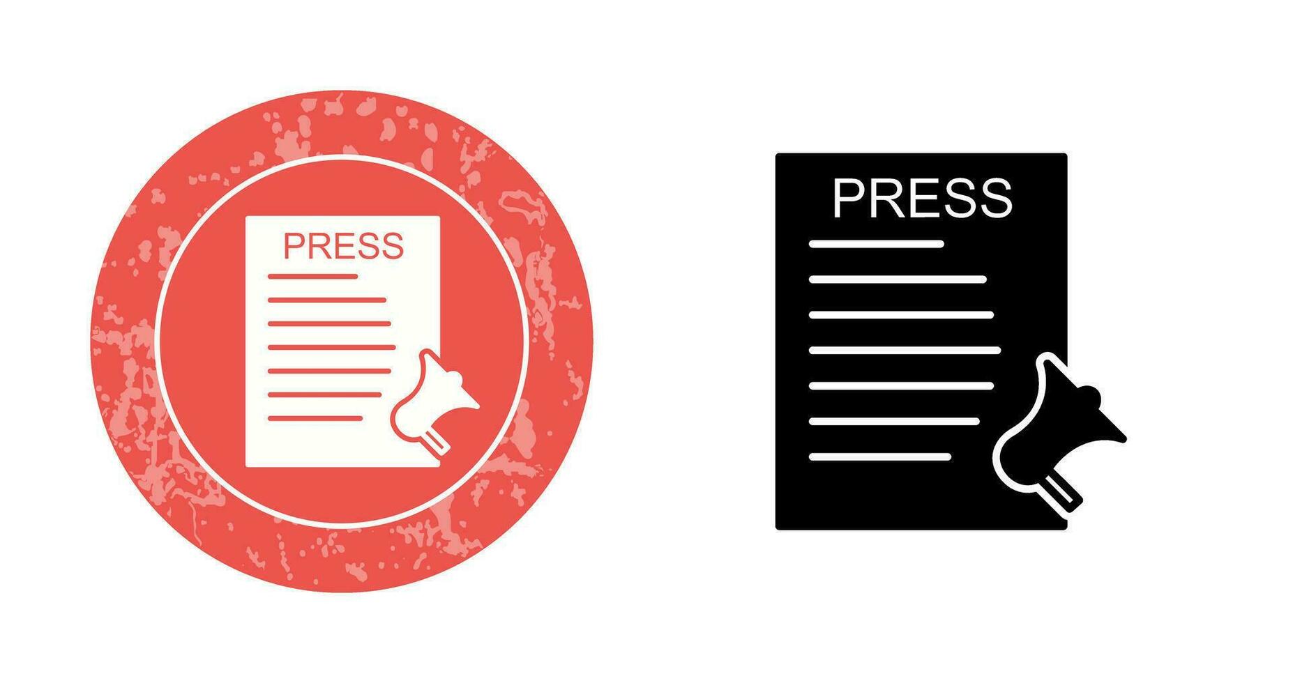 Unique Press Releases Vector Icon