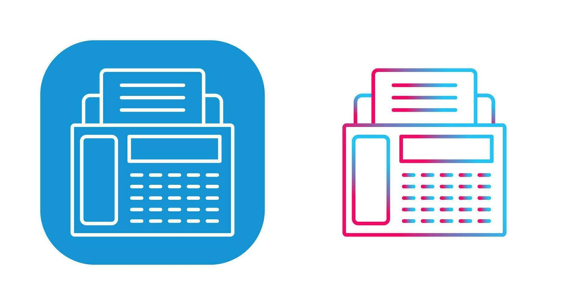 Fax Machine Vector Icon