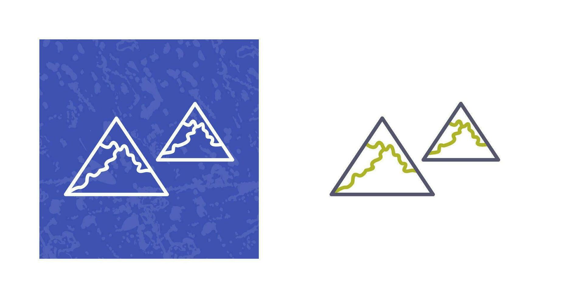 Unique Mountains Vector Icon