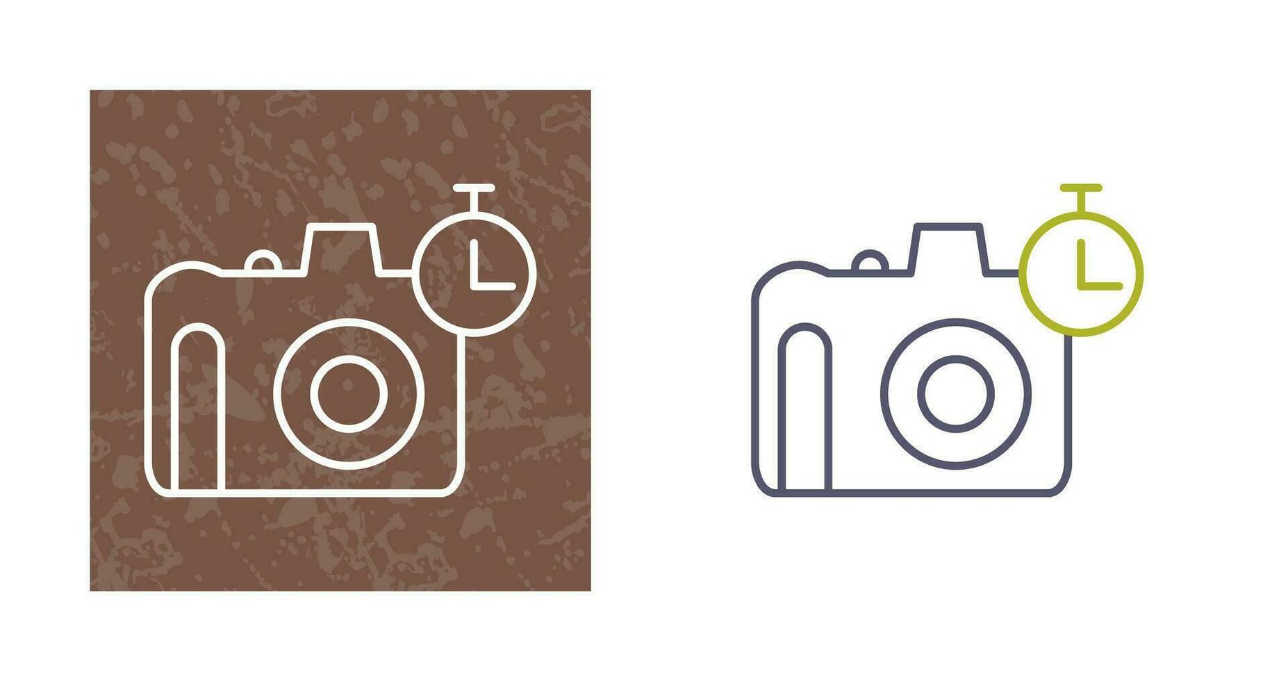 Unique Timer on Camera Vector Icon