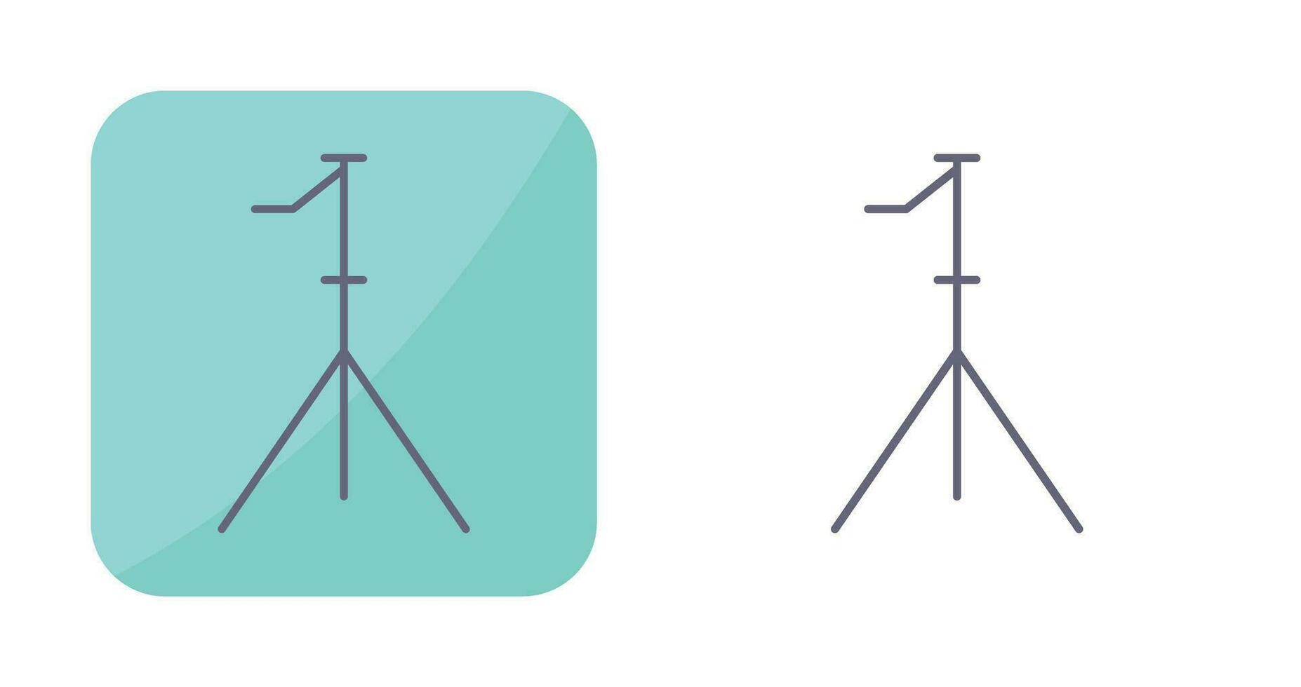 Unique Stand Vector Icon