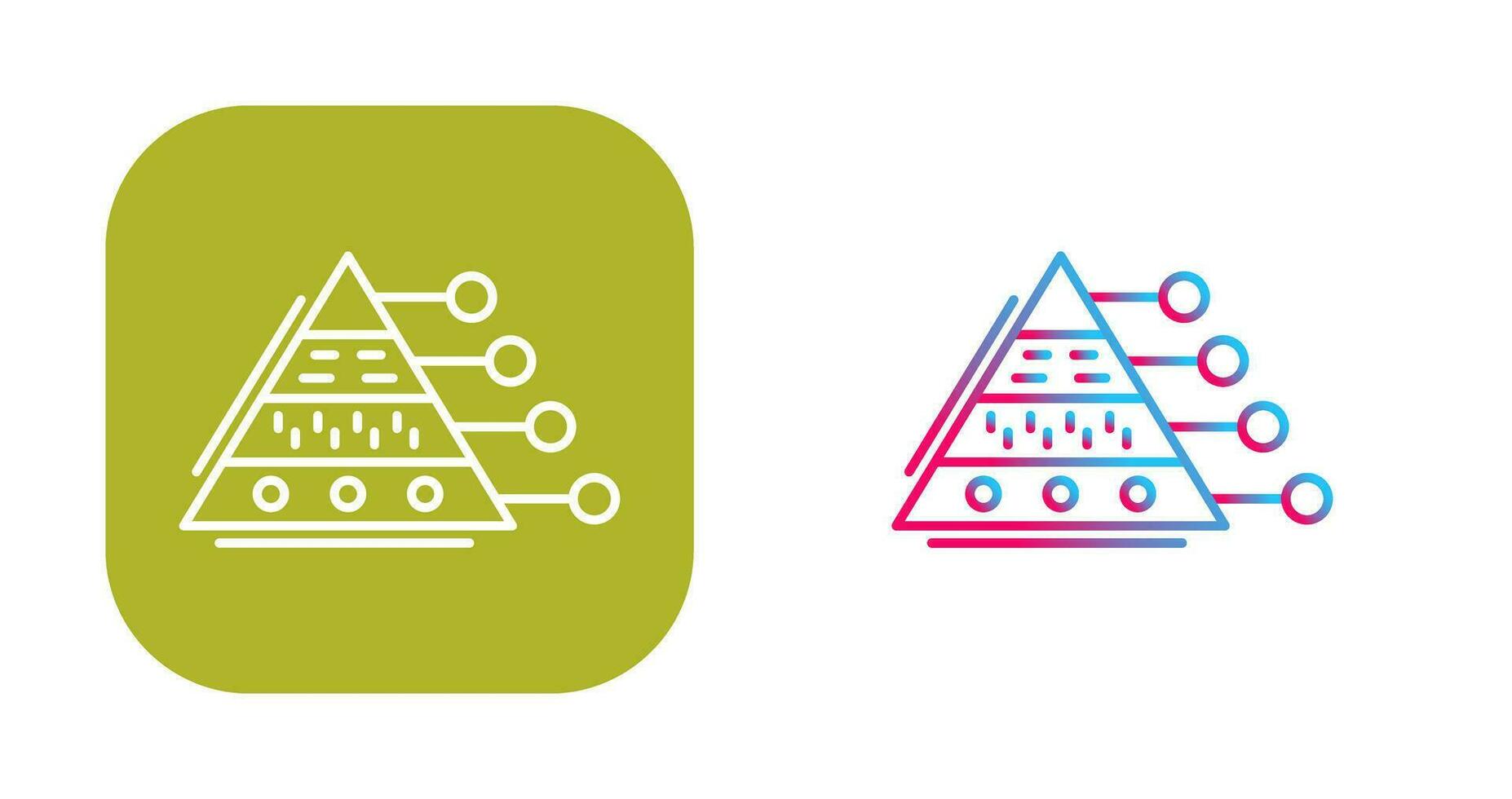 Pyramid Graph Vector Icon
