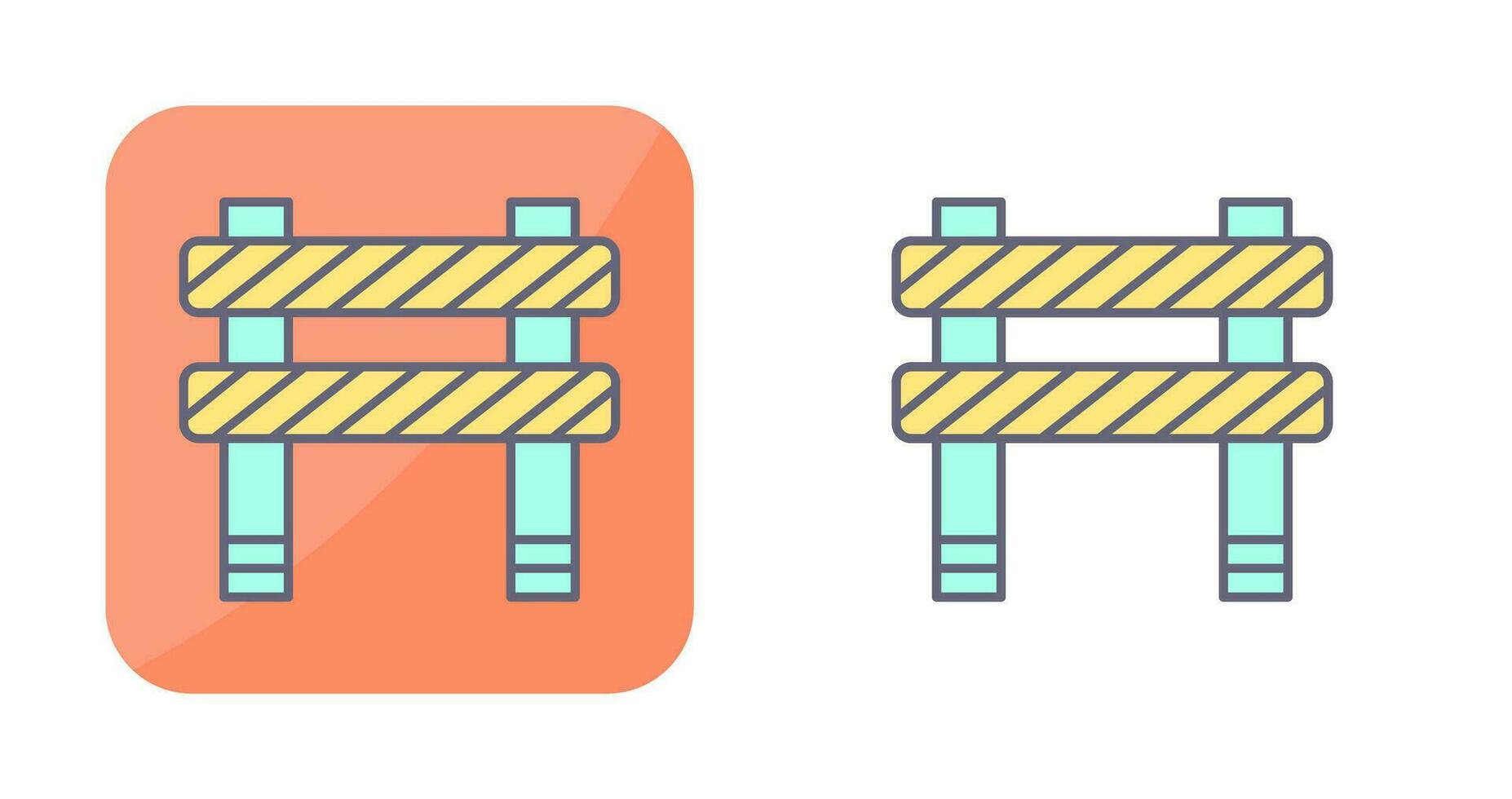 Unique Barrier Vector Icon