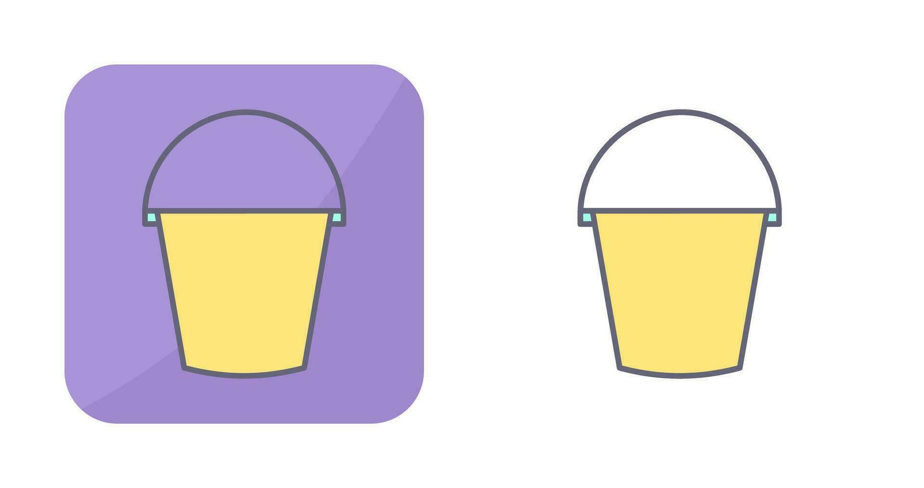 Water Bucket Vector Icon