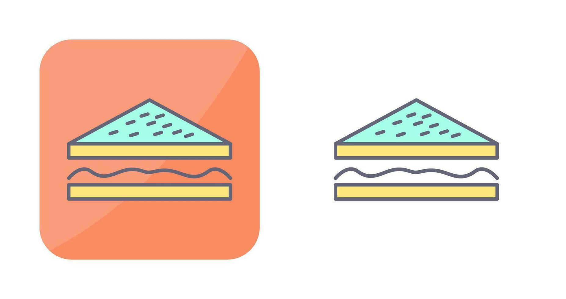 Unique Sandwich Vector Icon