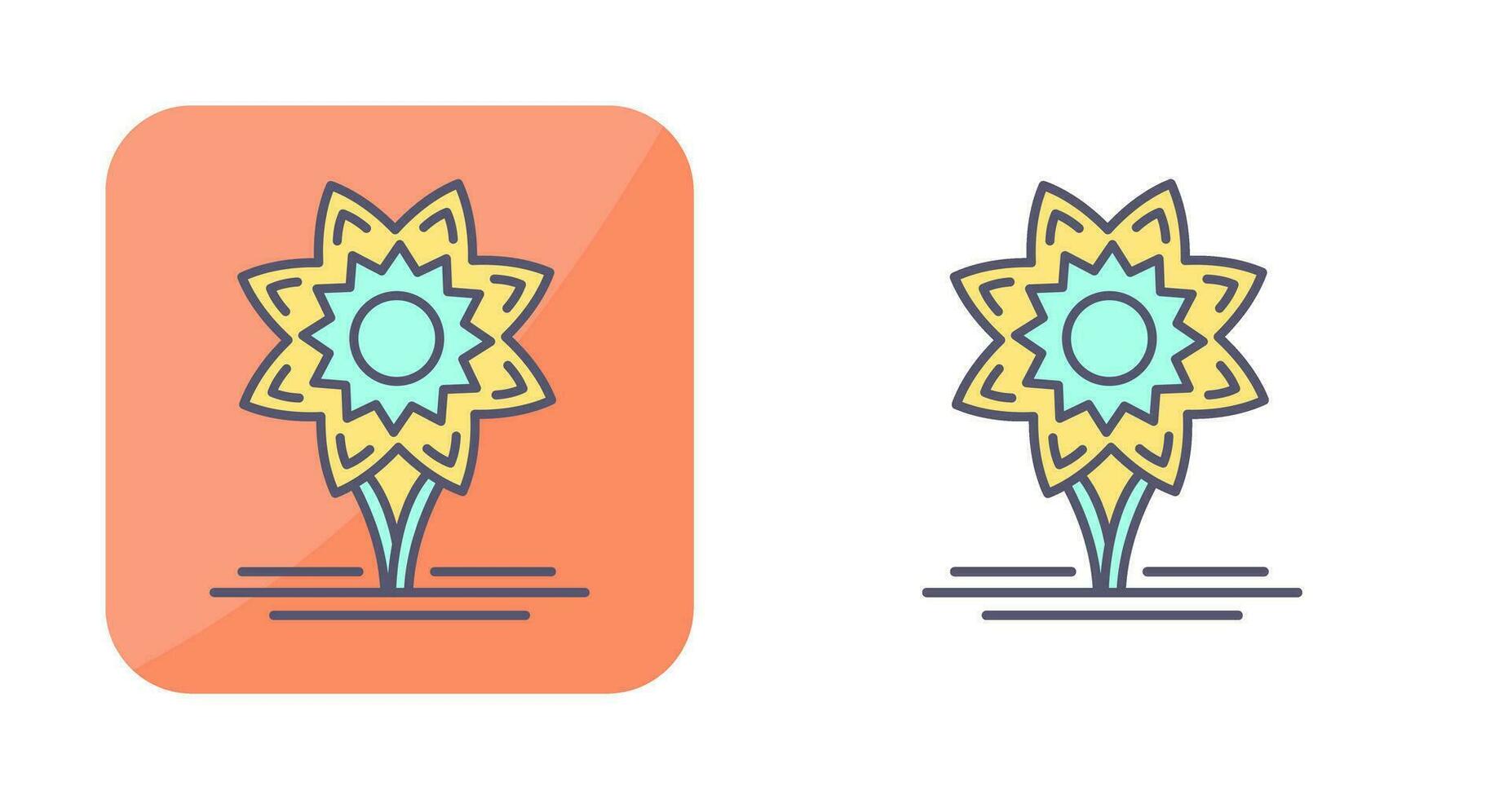 Daffodil Vector Icon