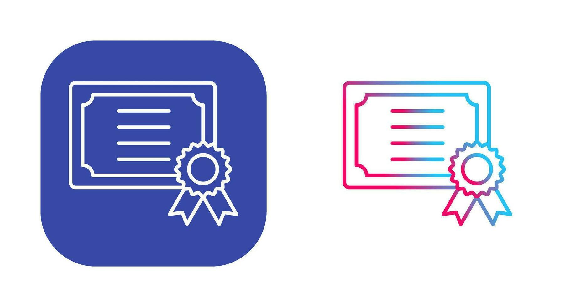 Certificate Vector Icon