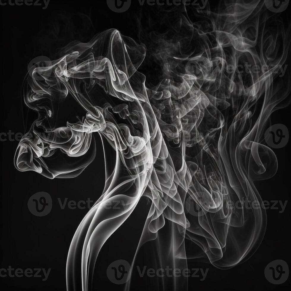 Asbtract Background Black and White Smoke photo