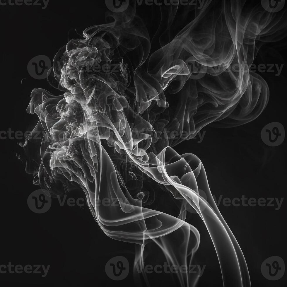 Asbtract Background Black and White Smoke photo