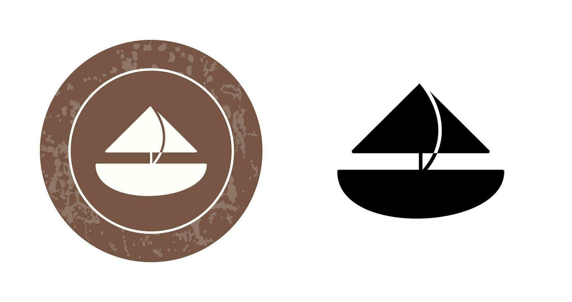 Small Yacht Vector Icon