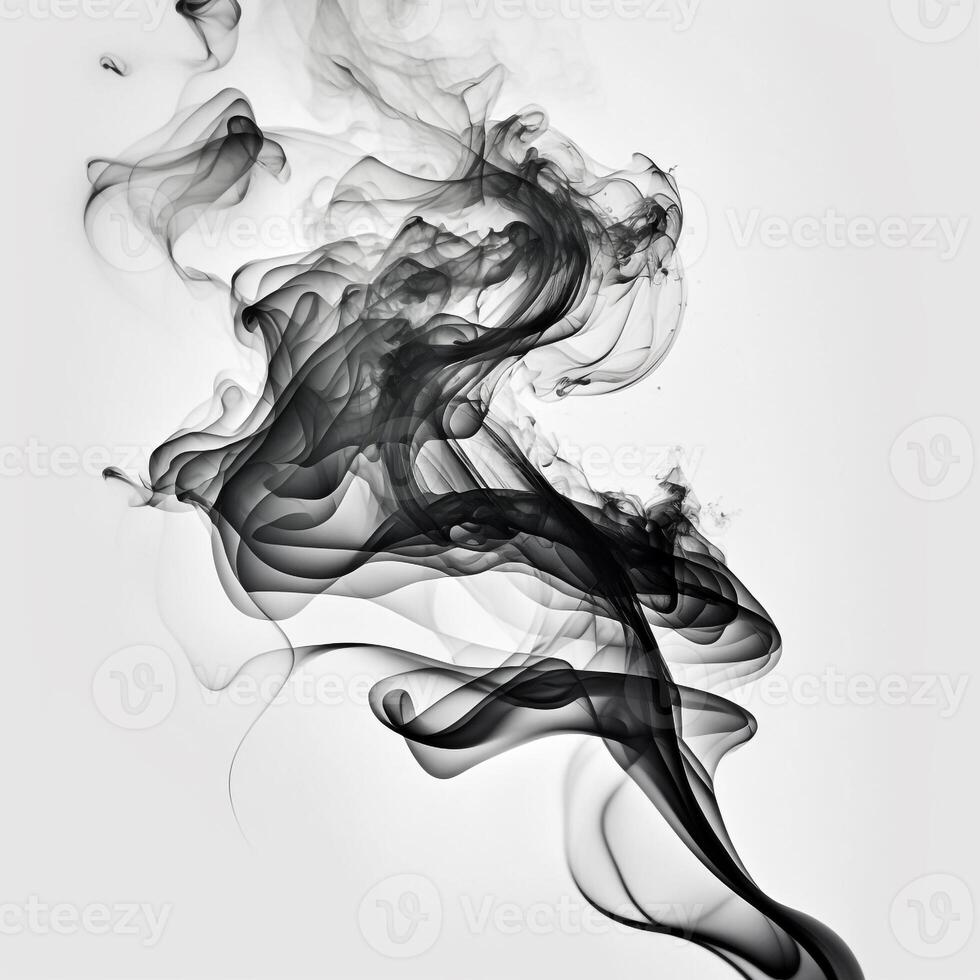 Asbtract Background Black and White Smoke photo