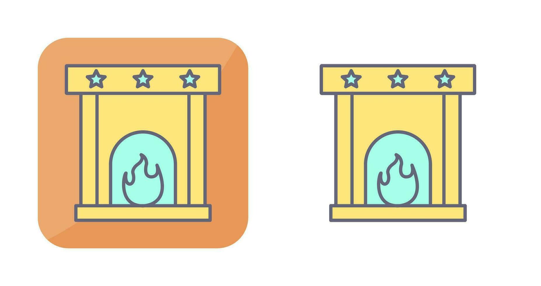 Fireplace Vector Icon