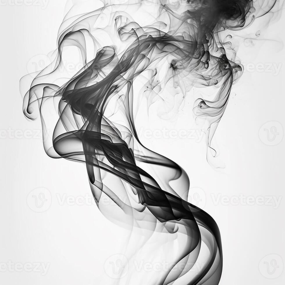 Asbtract Background Black and White Smoke photo