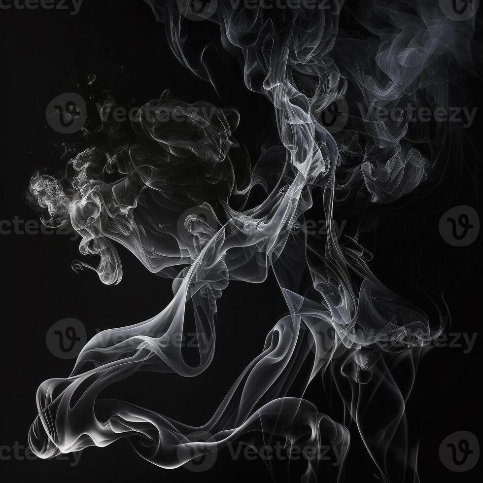 Asbtract Background Black and White Smoke photo