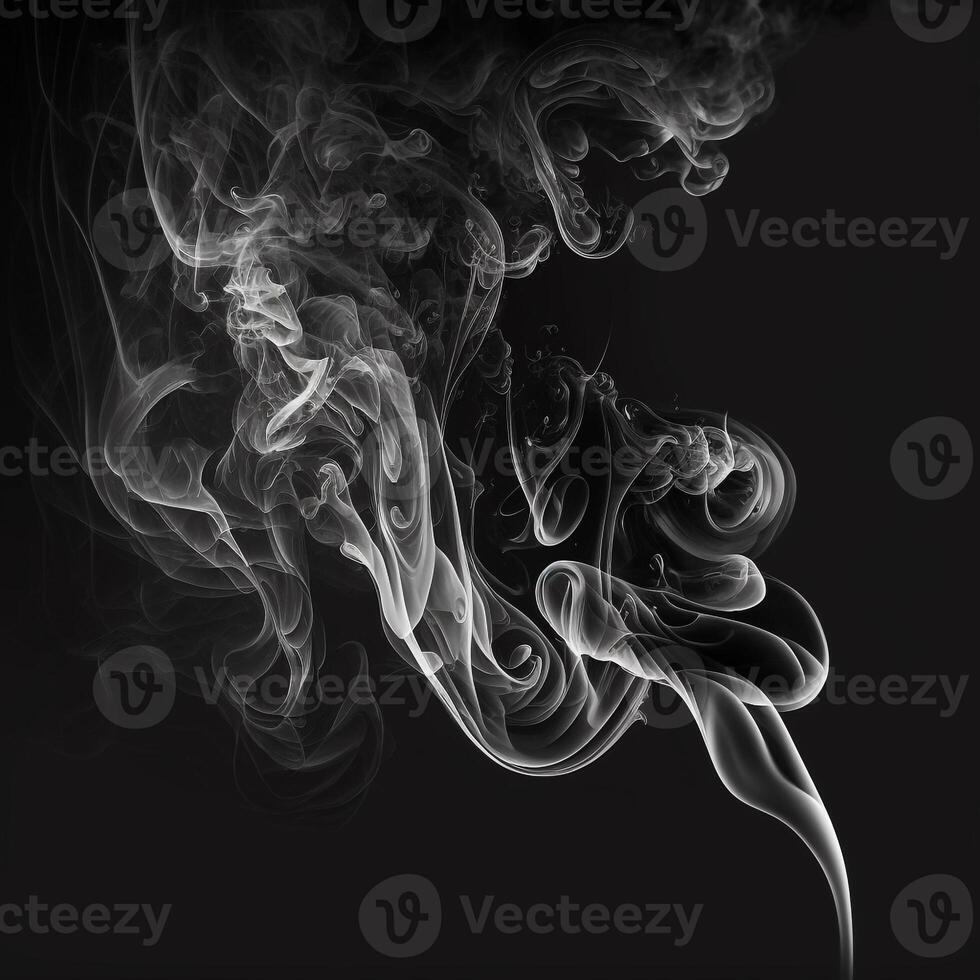 Asbtract Background Black and White Smoke photo