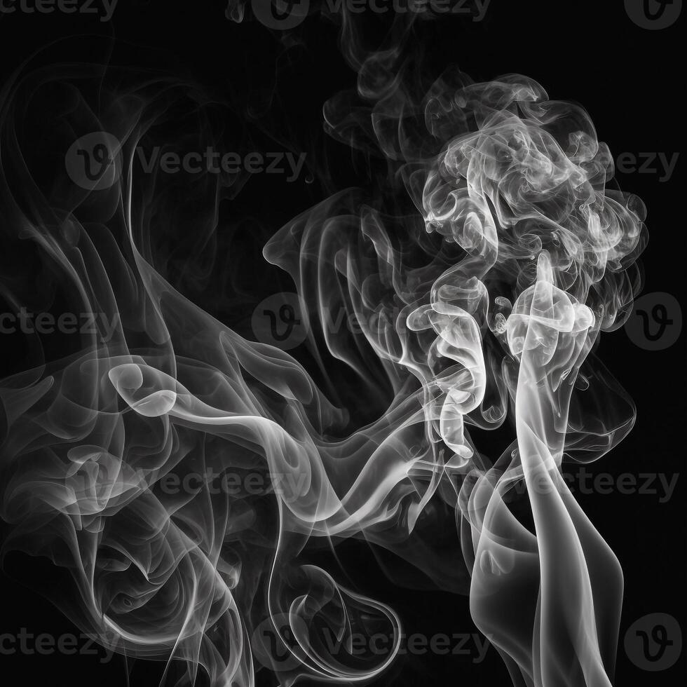 Asbtract Background Black and White Smoke photo