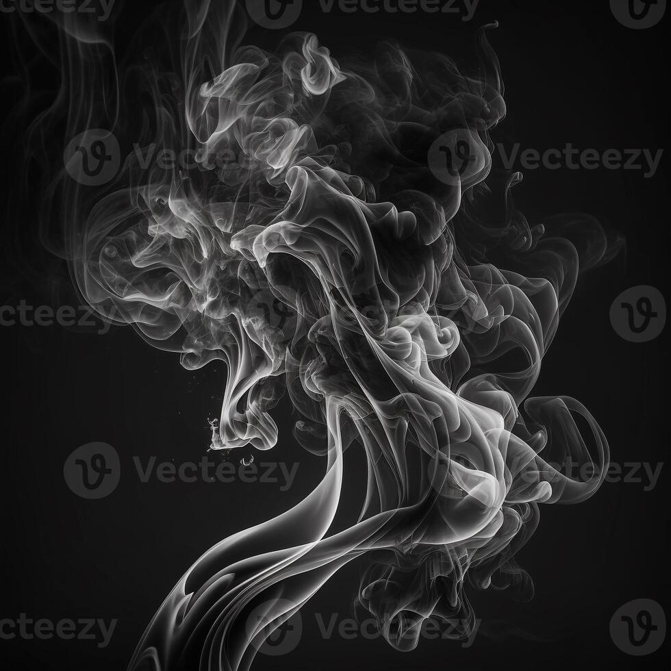 Asbtract Background Black and White Smoke photo
