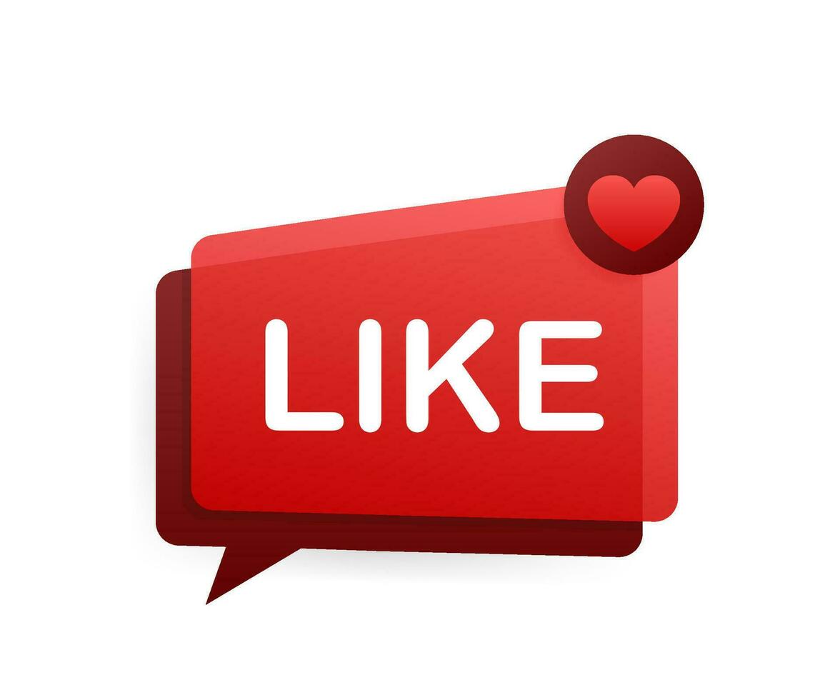Like. Thumb up symbol, finger up. Vector stock illustration.