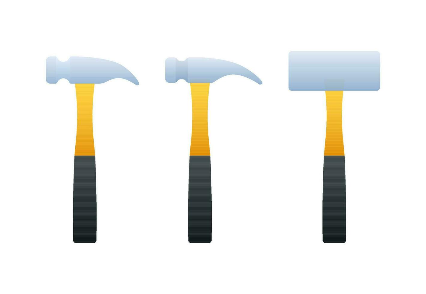 Claw hammer. Builder tools. Labour Day. Vector stock illustration