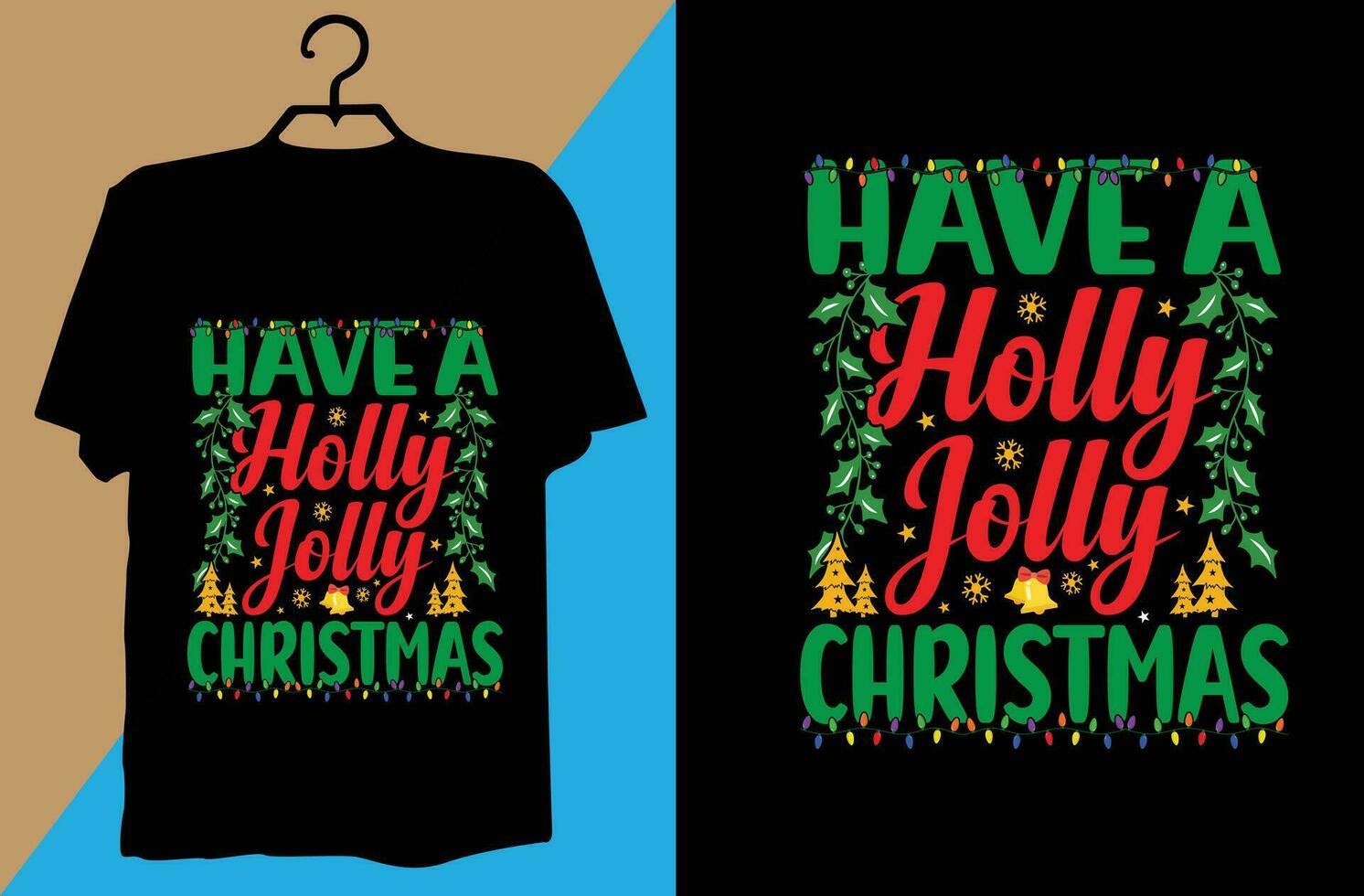 Christmas T-shirt design vector