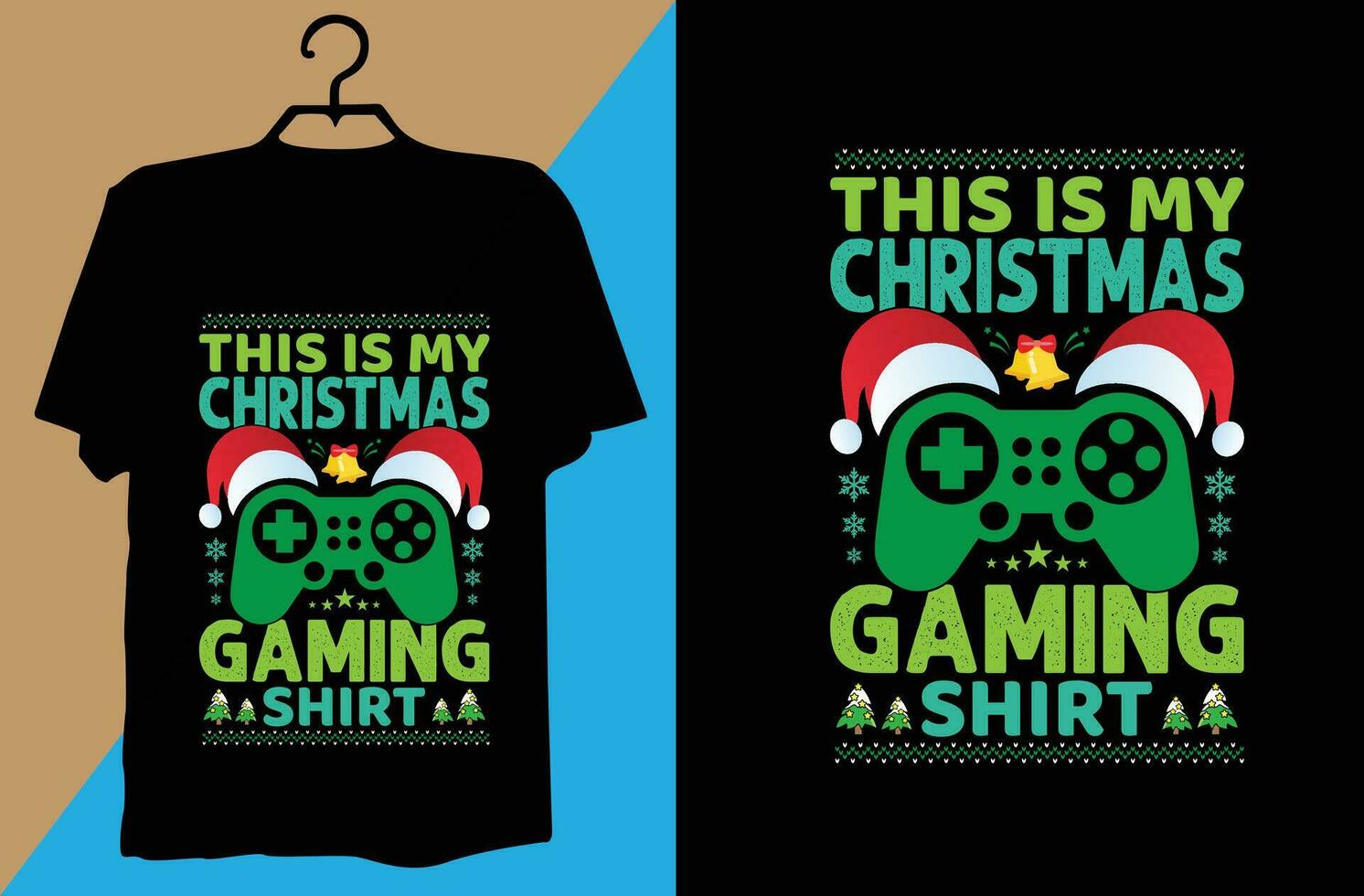 Christmas T-shirt design vector