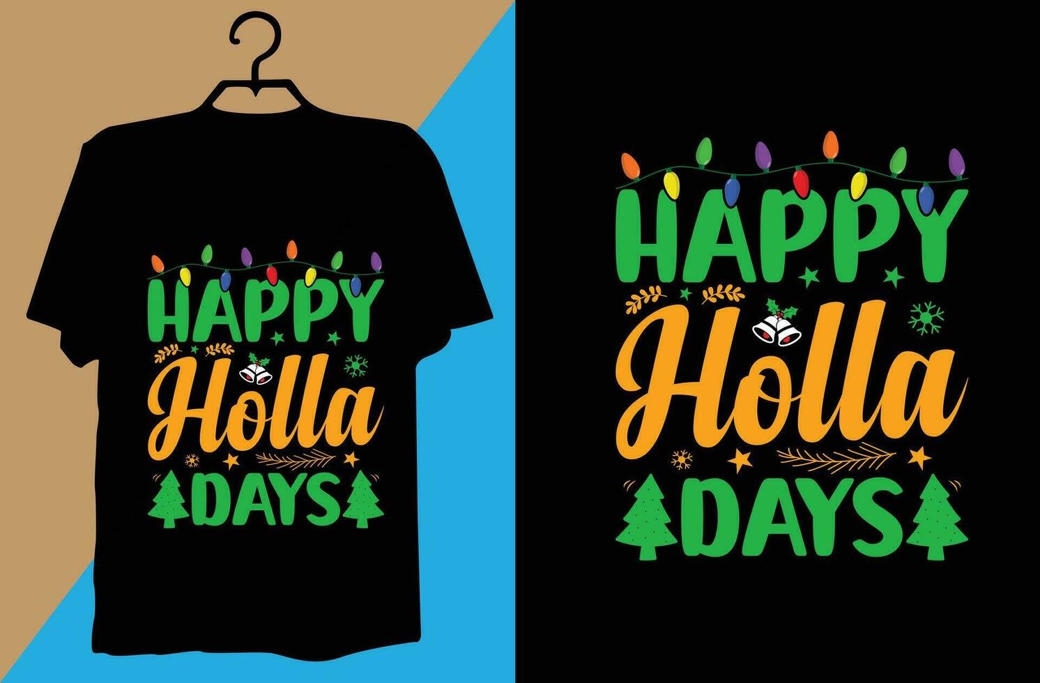 Christmas T-shirt design vector