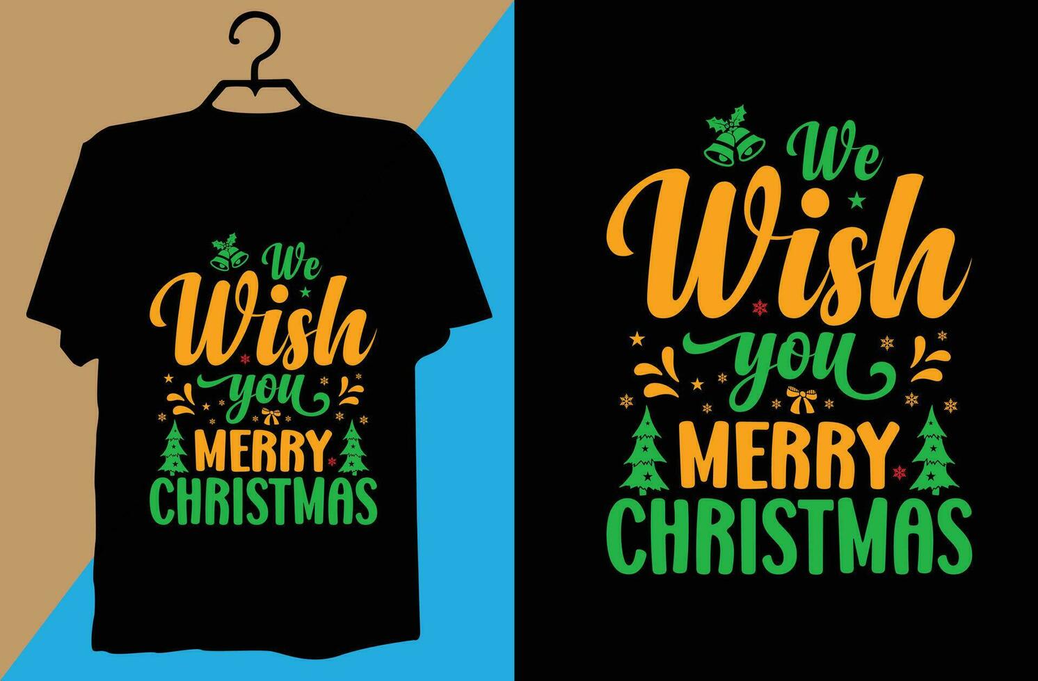 Christmas T-shirt design vector
