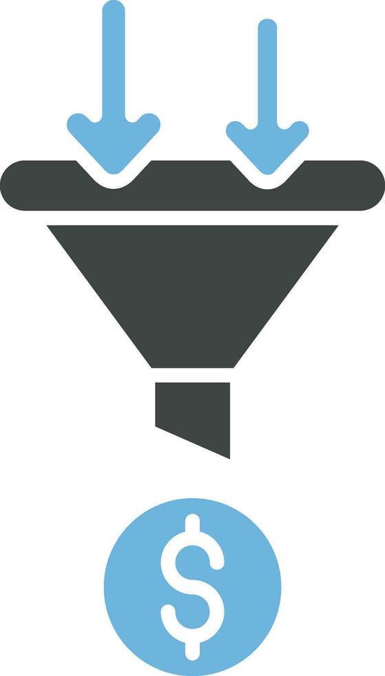 Sale Funnel Icon Image. vector