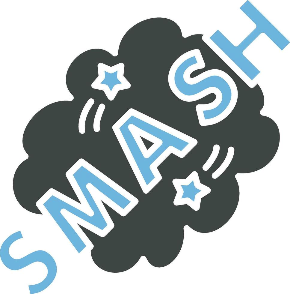 Smash Bubble Icon Image. vector
