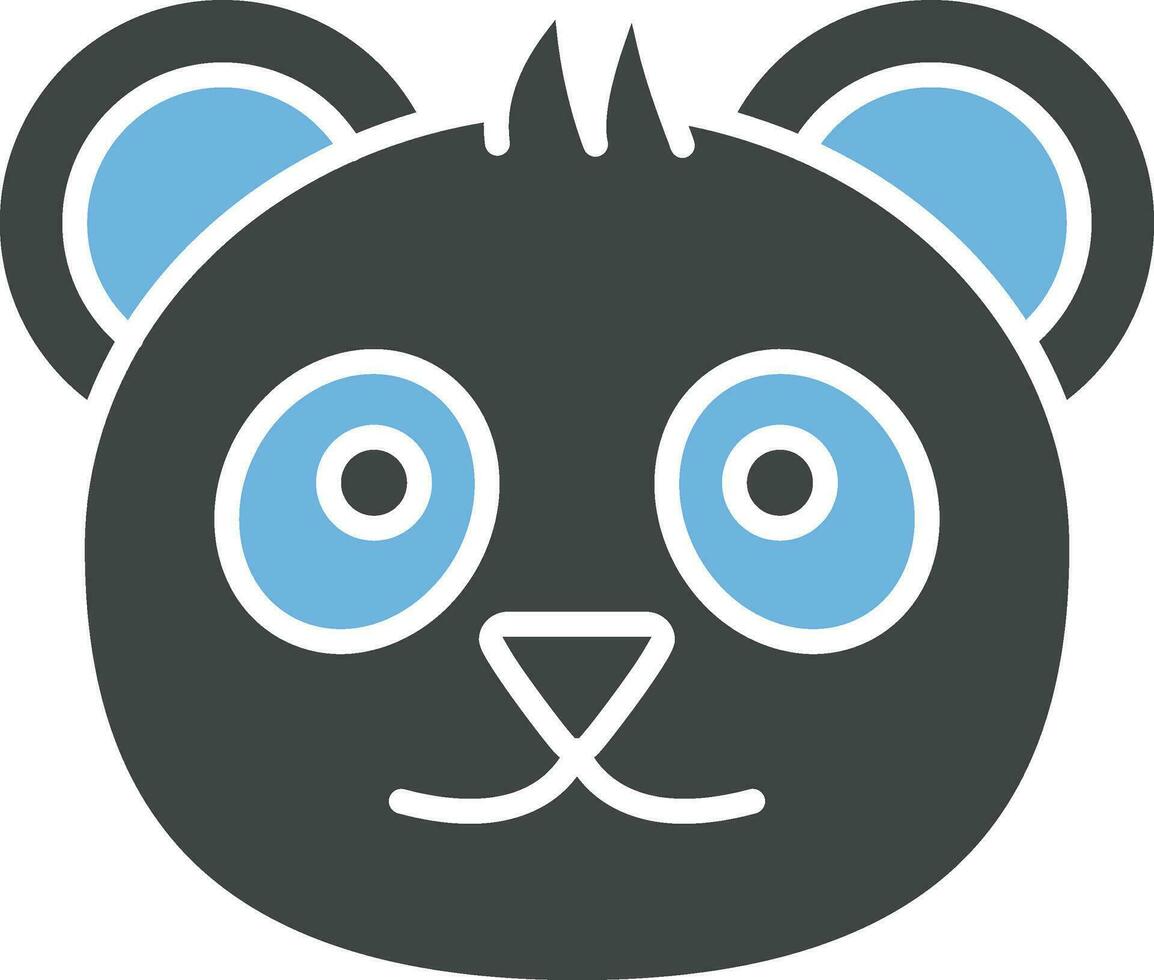 panda icono imagen. vector