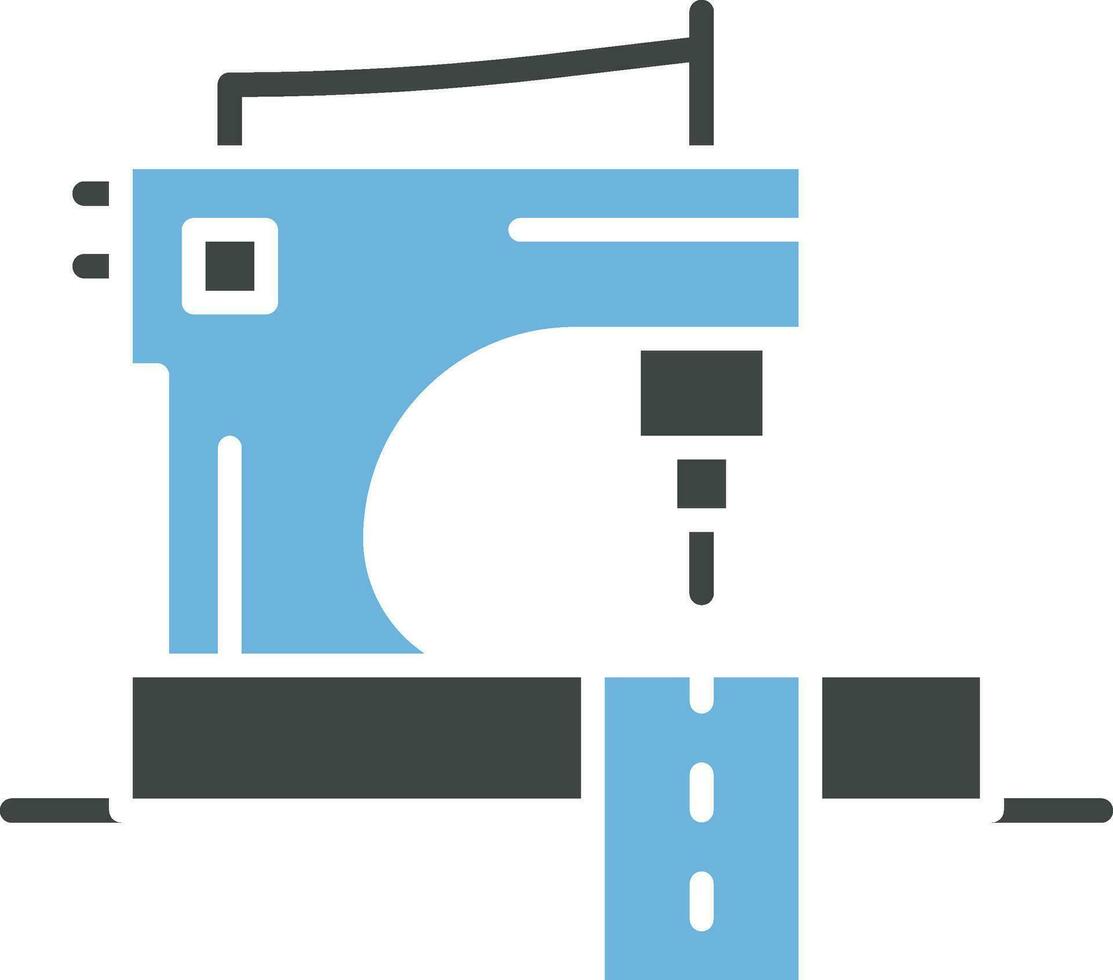 Sewing Machine Icon Image. vector