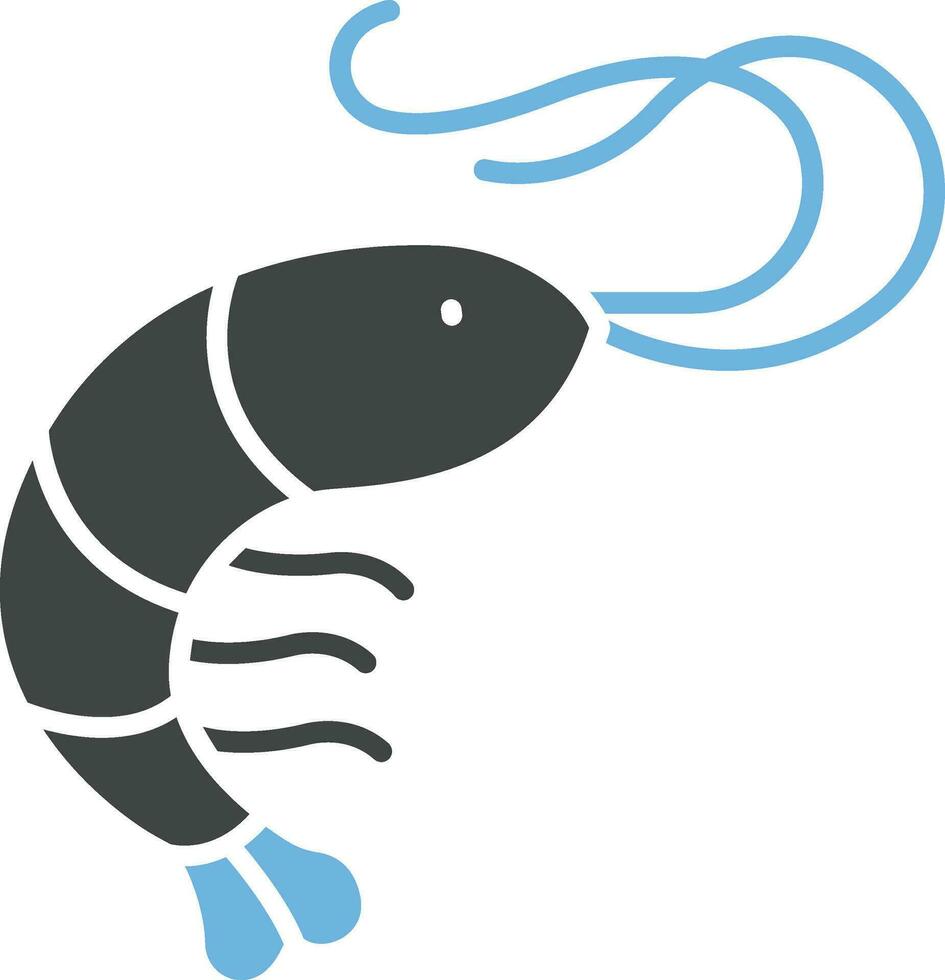 Shrimp Icon Image. vector