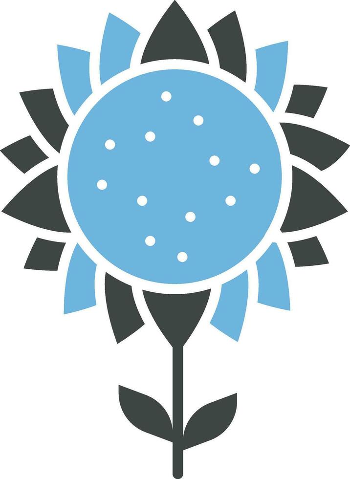 sunflower Icon Image. vector