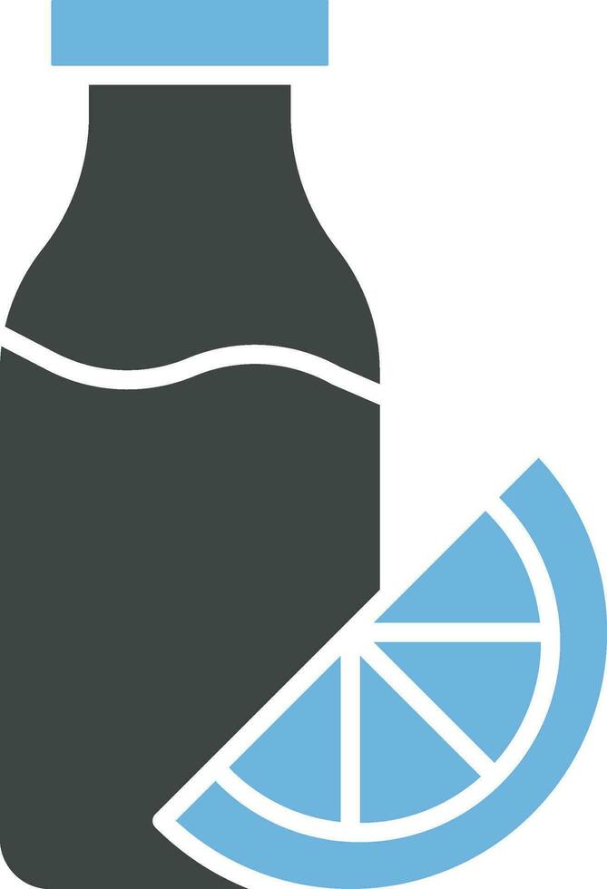 Juice Bottle Icon Image. vector