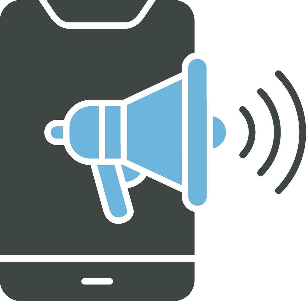 Mobile Marketing Icon Image. vector
