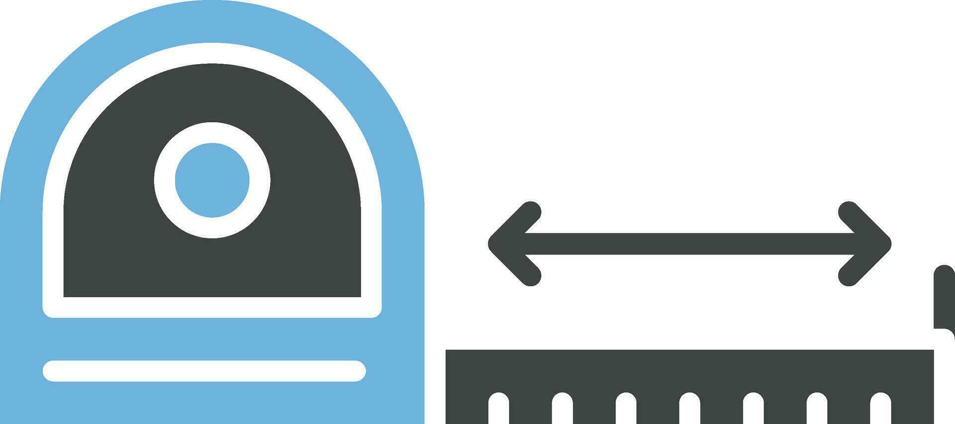 Measuring Tape Icon Image. vector