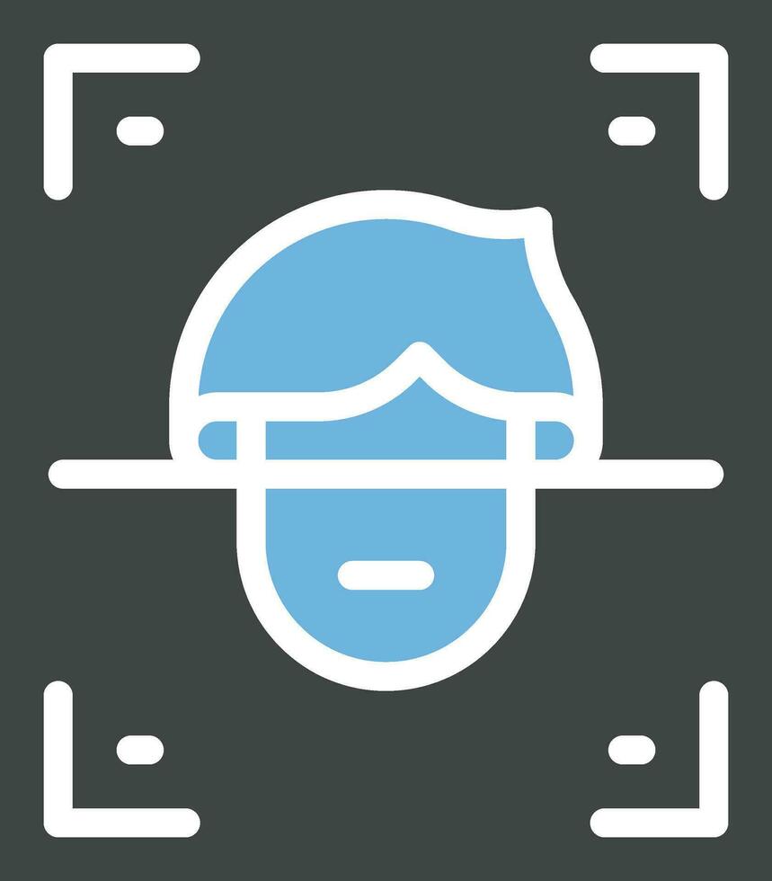 Face Scan Icon Image. vector
