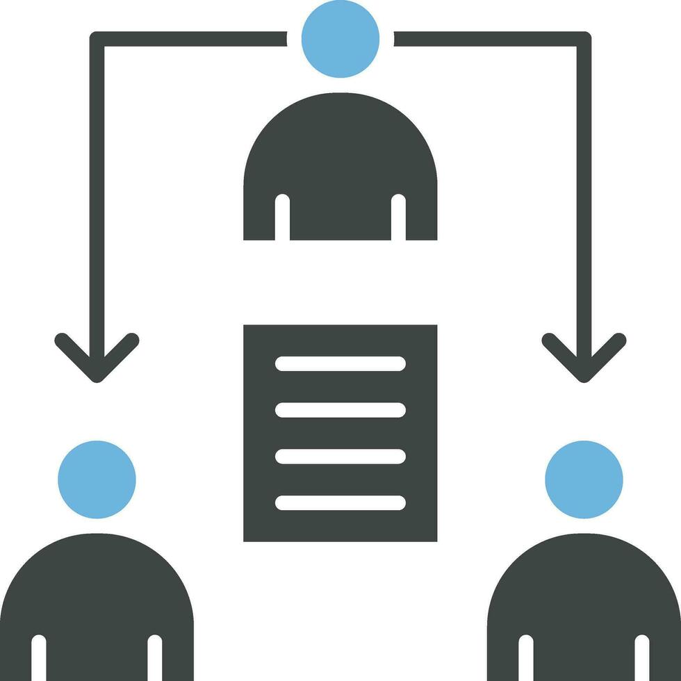 Delegating Task Icon Image. vector