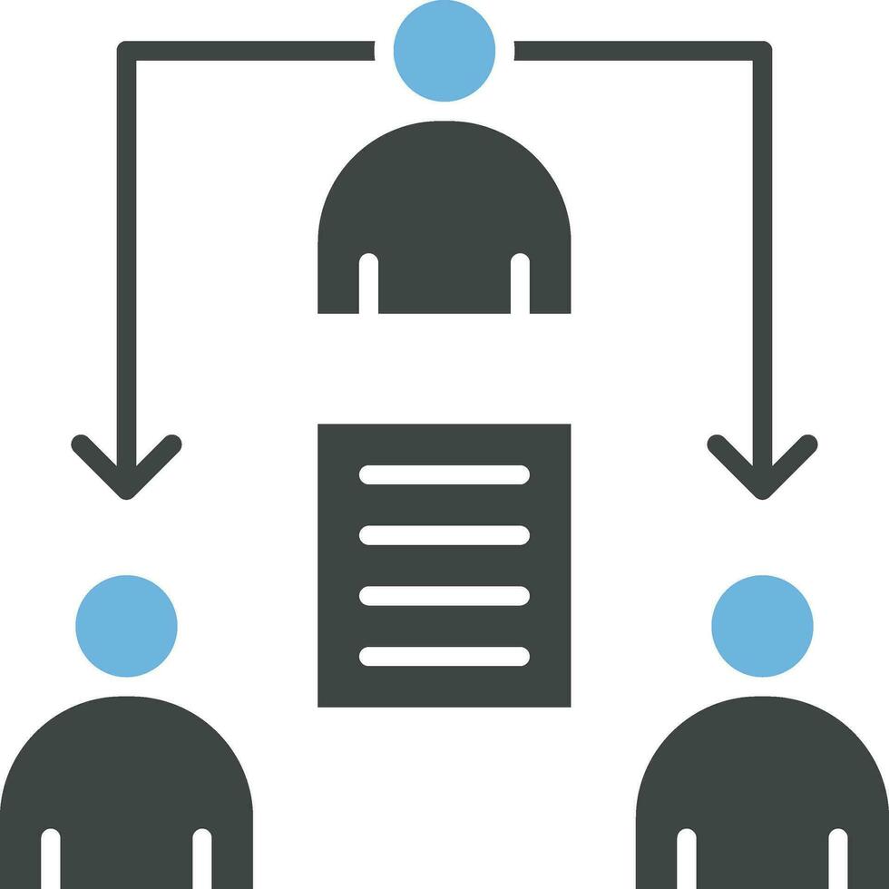 Delegating Task Icon Image. vector